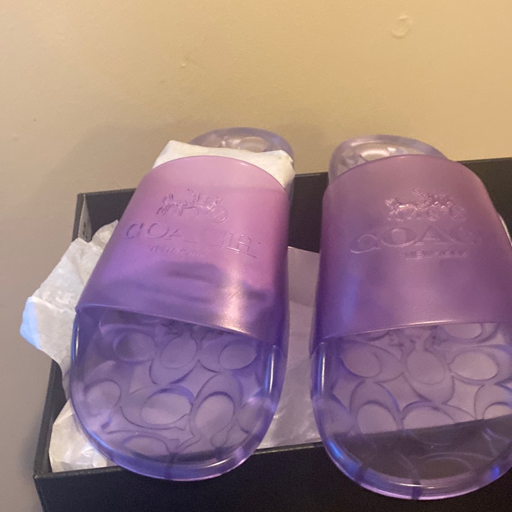 Coach Rubber Slides